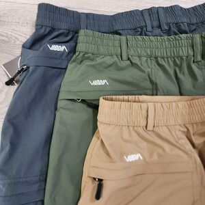 Lot of 3 Viodia Men's Shorts Hiking Fishing Cargo Zip‎ Pockets 2XL NWT